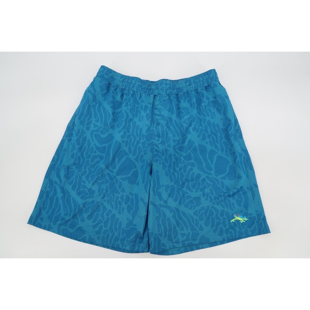 Y2K Oakley Blue "Frogskin" Athletic Frog Board Shorts Small Surf Rare Vintage